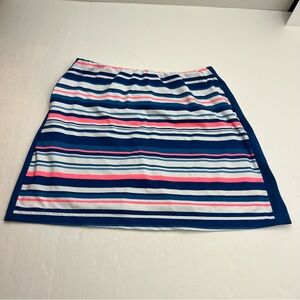 Tail Blue White Pink Stripe Tennis Golf Athletic Skort Womens Size Large Pockets